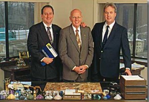 Ed Horan, V.P. Union State Bank, Ray Fisher (1928-2007), and Greg Fisher