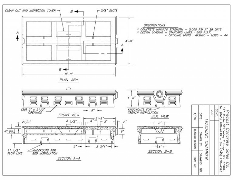 Drywells - Precast Concrete Sales Company